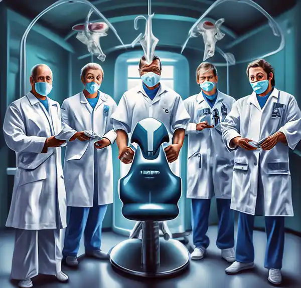 Стоматолог проводит лечение зуба