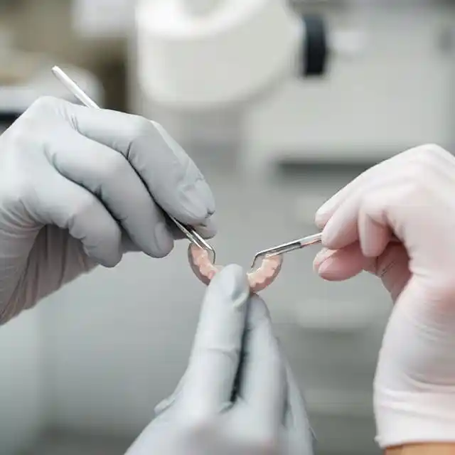 Ретейнер на внутренней стороне зубов